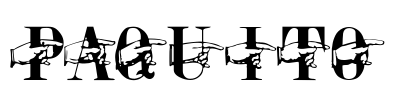 PAQUITO Font Image