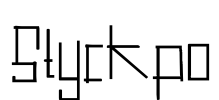 Styckpo Font Image