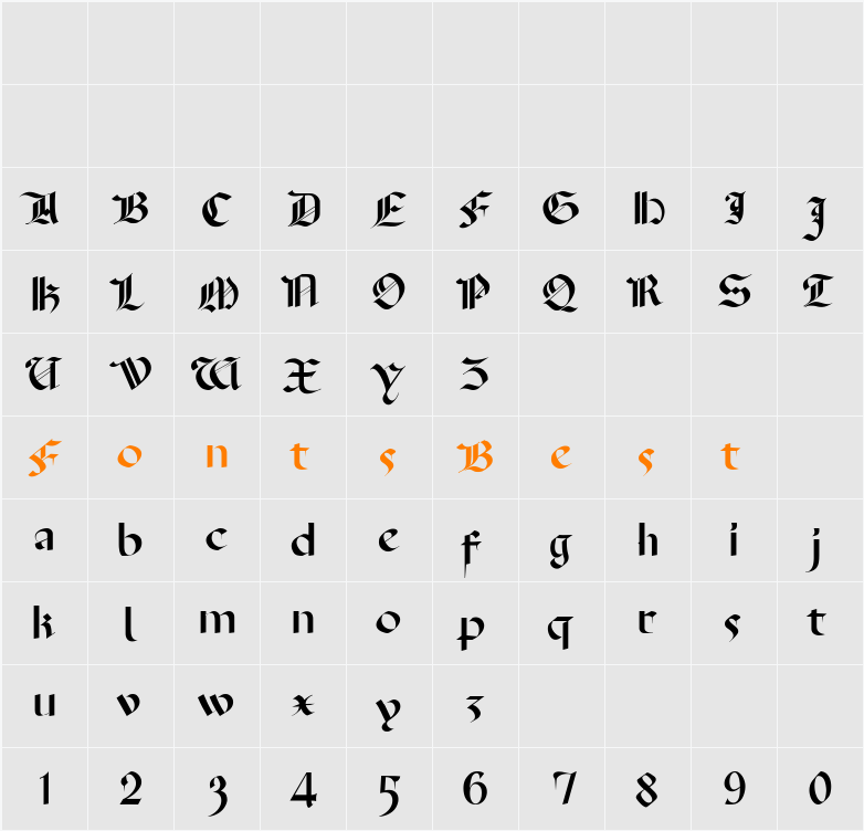 TizonaDance Character Map