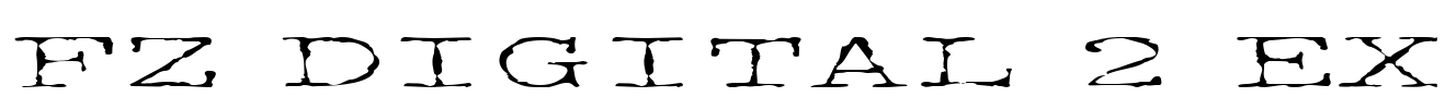 FZ DIGITAL 2 EX Font Image