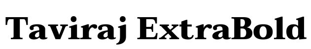 Taviraj ExtraBold Font Image