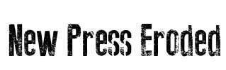 New Press Eroded Font Image