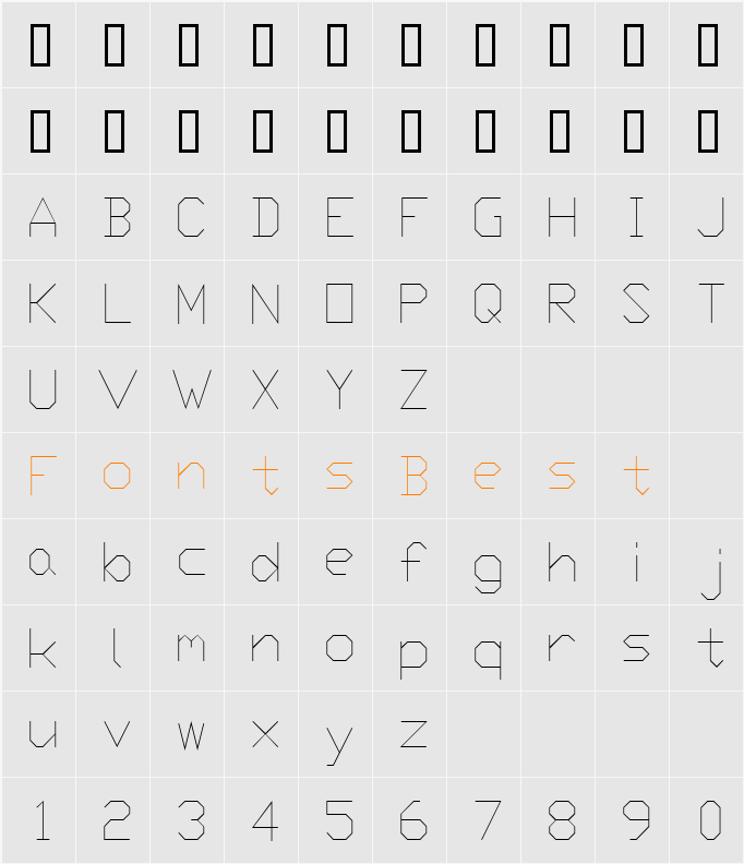 Proxy 2 Character Map