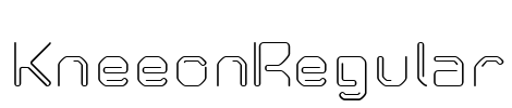 KneeonRegular Font Image