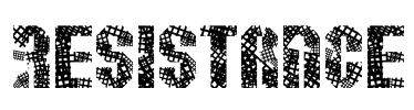 Resistance Font Image