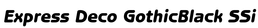 Express Deco GothicBlack SSi Font Image