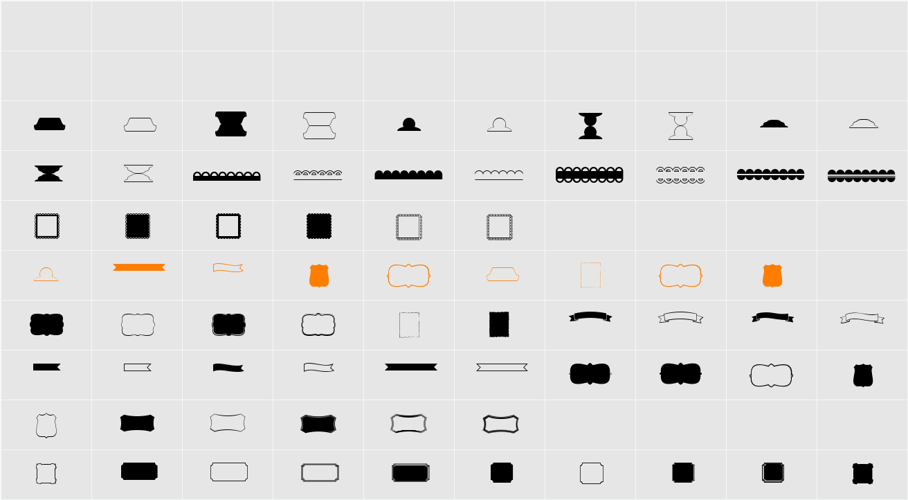 KG Flavor and Frames Five Character Map
