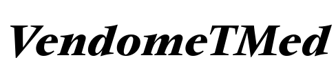 VendomeTMed Font Image