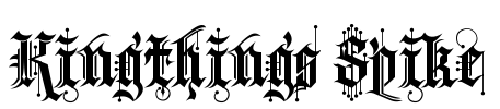 Kingthings Spike Font Image
