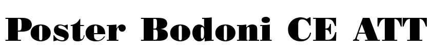 Poster Bodoni CE ATT
