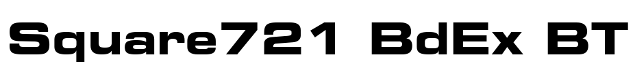 Square721 BdEx BT Font Image