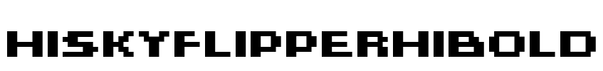 HISKYFLIPPERHIBOLD Font Image