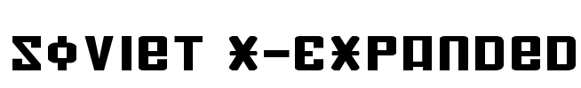 Soviet X-Expanded Font Image