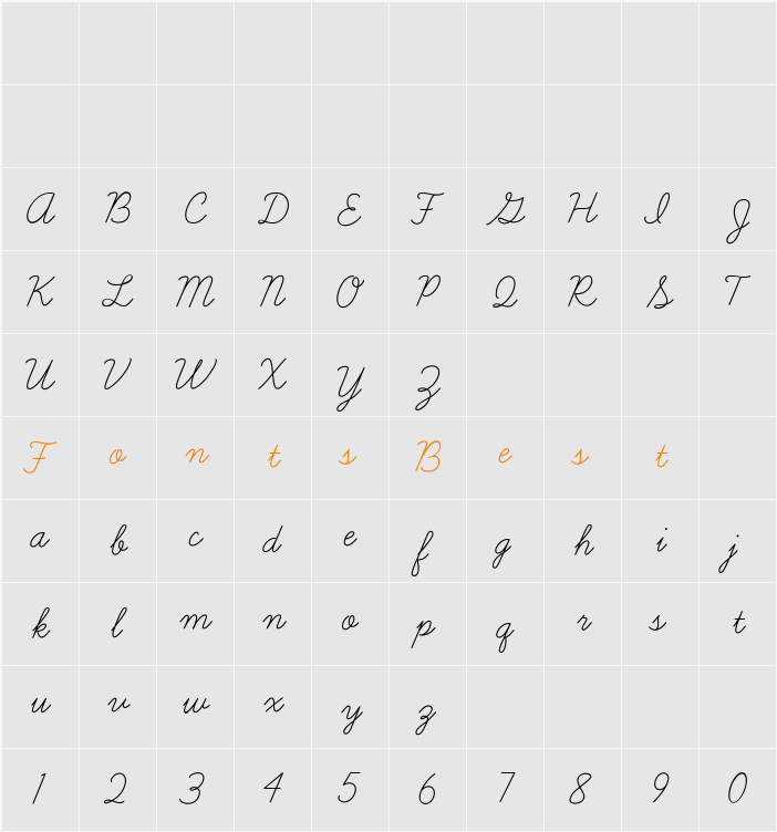 Learning Curve Character Map