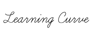 Learning Curve Font Image