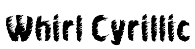 Whirl Cyrillic Font Image