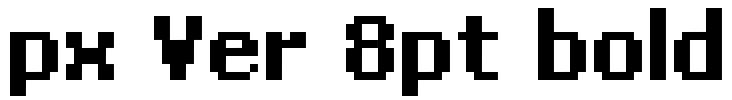 px Ver 8pt bold Font Image