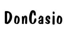 DonCasio Font Image