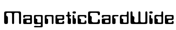 MagneticCardWide Font Image