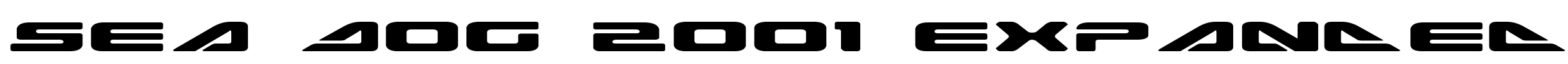 Sea Dog 2001 Expanded Font Image