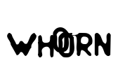Whorn Font Image