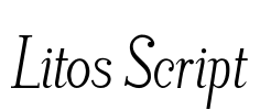 Litos Script Font Image