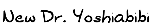 New Dr. Yoshiabibi Font Image