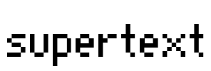 supertext Font Image