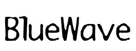BlueWave Font Image