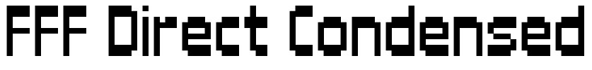FFF Direct Condensed Font Image