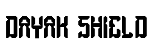 dayak shield Font Image