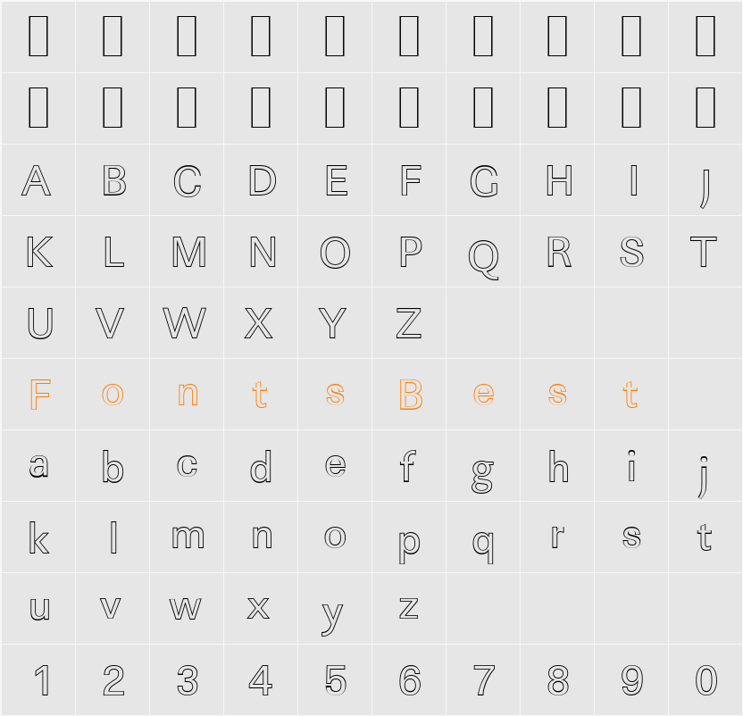 LinearOu Character Map