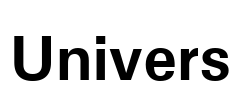 Univers Font Image