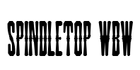 Spindletop Wbw Font Image