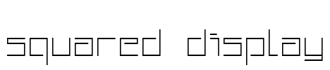 Squared Display Font Image