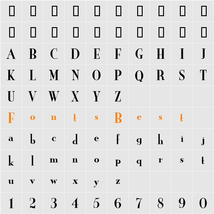 Newtwo Character Map