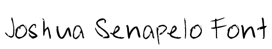 Joshua Senapelo Font