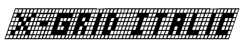X-Grid Italic Font Image