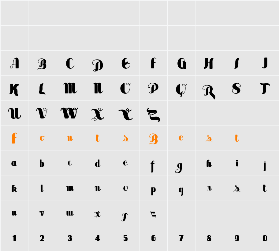 Sabor Limited Free Version Character Map