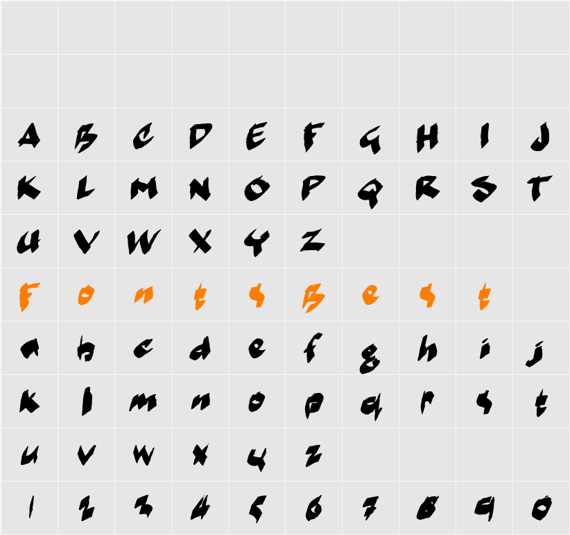 markerMoe II Character Map