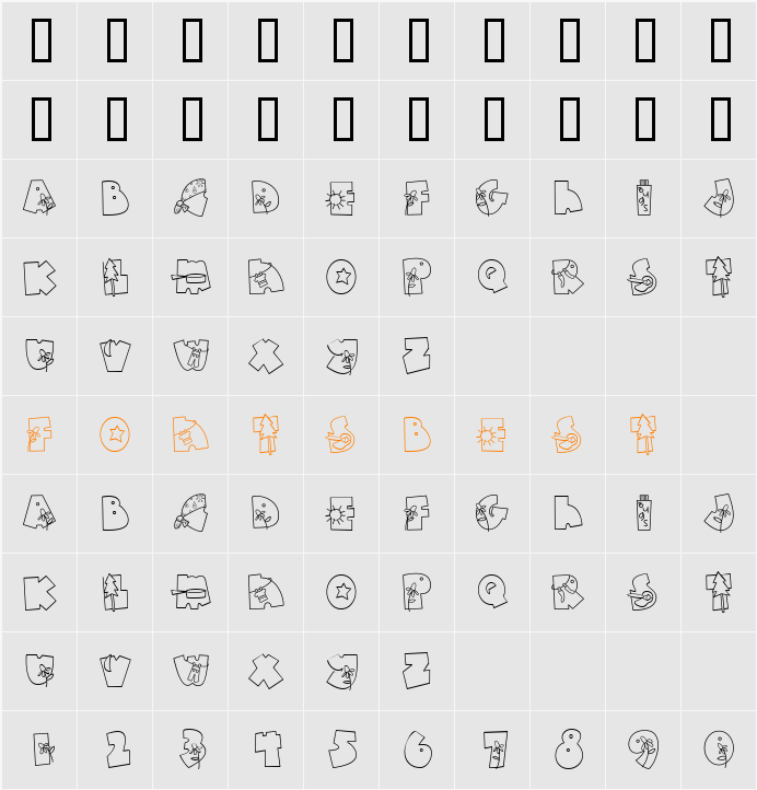 Doodle Camp Character Map