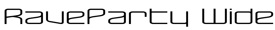 RaveParty Wide Font Image
