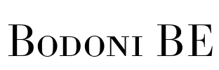 Bodoni BE Font Image