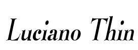 Luciano Thin Font Image