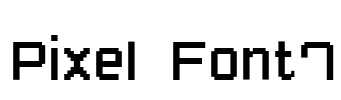 Pixel Font7 Font Image