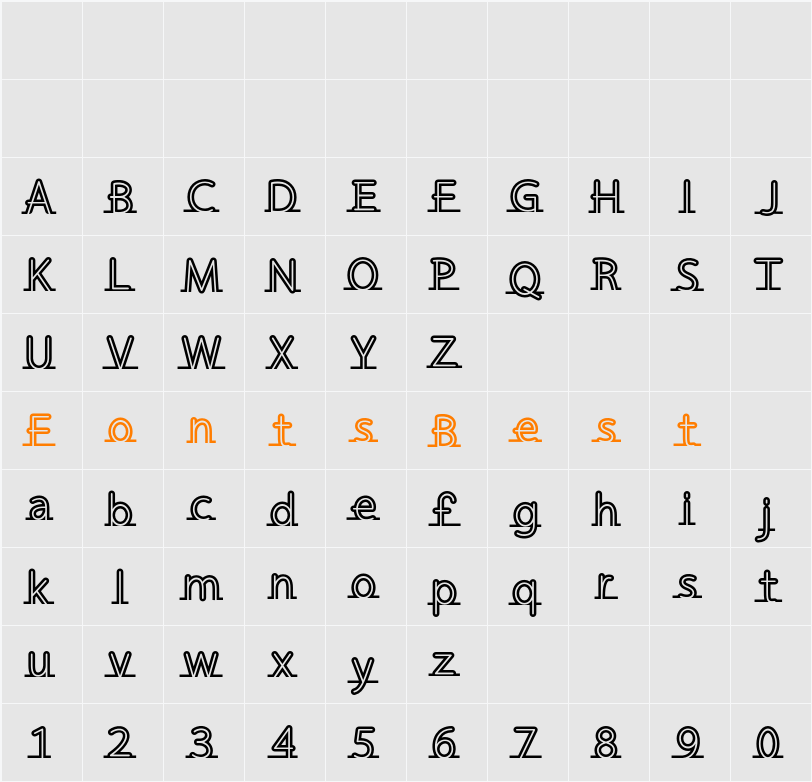 Fortrack Character Map