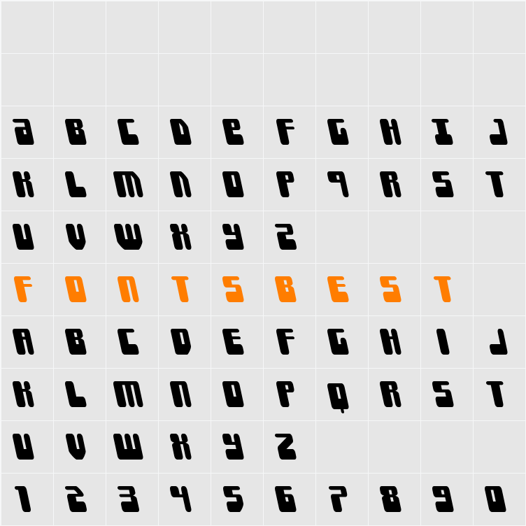 Force Majeure Leftalic Character Map