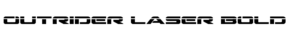 Outrider Laser Bold Font Image