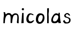 micolas  Font Image