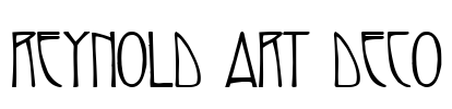 Reynold Art Deco Font Image